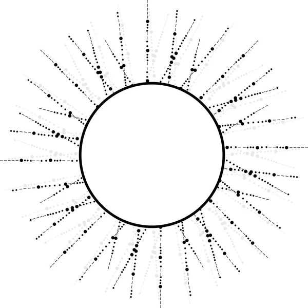 Abstracte ronde frame op witte achtergrond — Stockvector