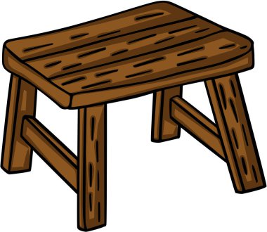 küçük ahşap tabure