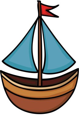 ile bir yelkenli tekne