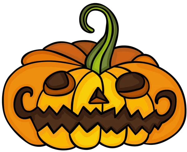 Abóbora halloween bonito —  Vetores de Stock
