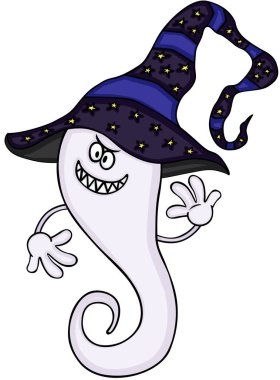 Sevimli hayalet sallayarak