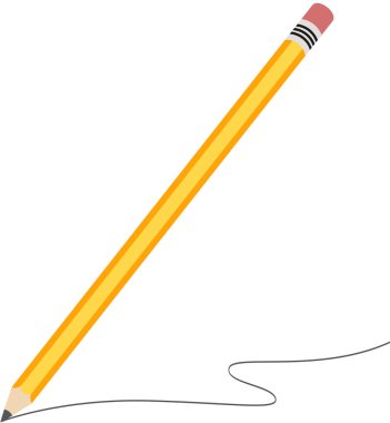 Beyaz arkaplanda kalem çizimi