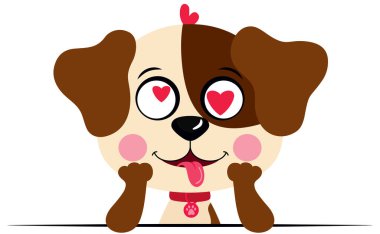 Aşk köpeği beyazları dikizliyor.