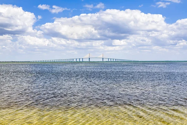 Sunshine Skyway Bridge Over Tampa Bay — Stock Photo, Image