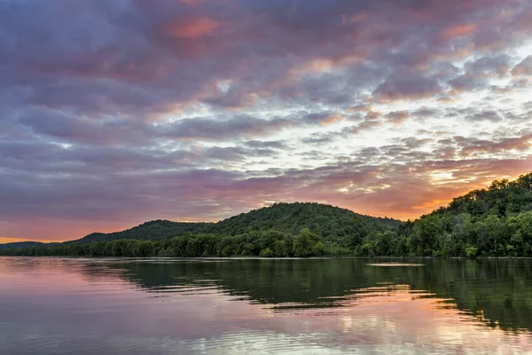 Sundown on the Ohio River — Stock Photo, Image