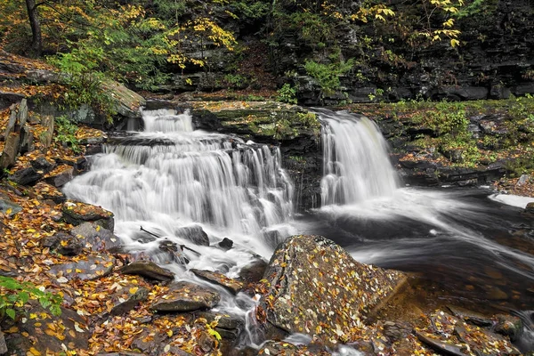 Powyżej Ganoga Falls - Ricketts Glen, Pensylwania — Zdjęcie stockowe