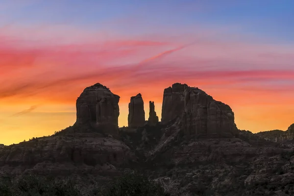 Coucher du jour à Cathedral Rock — Photo