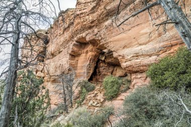 Rock Arch at Soldier Pass - Sedona, Arizona clipart