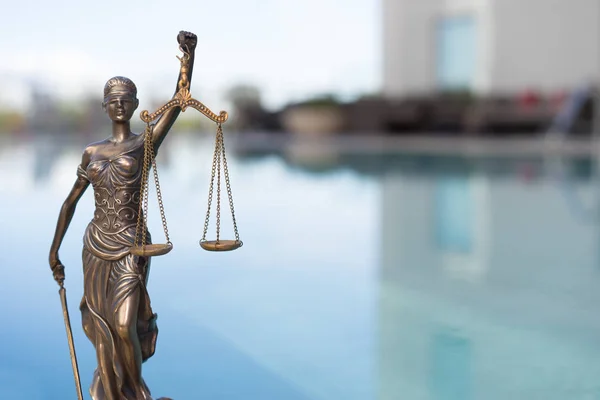 Escalas de símbolo de Justiça - imagem de conceito de direito legal . — Fotografia de Stock