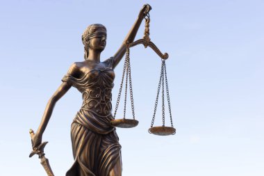 Epik ölçeklerde adalet sembolü - yasal hukuk kavramı görüntü