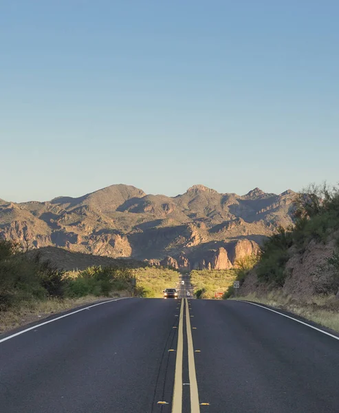 Wüstenautobahn von Arizona — Stockfoto