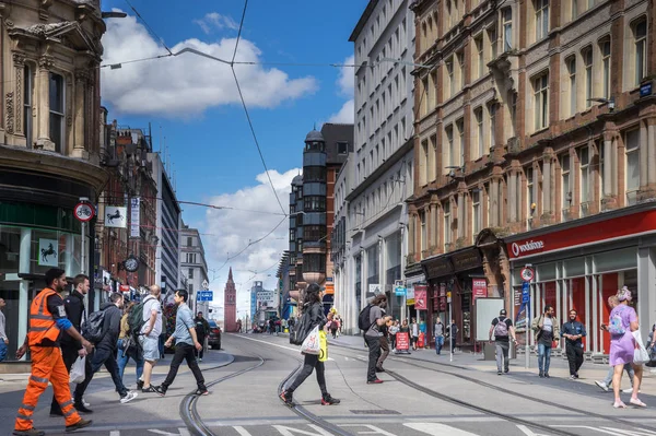 Belangrijkste winkelstraat — Stockfoto