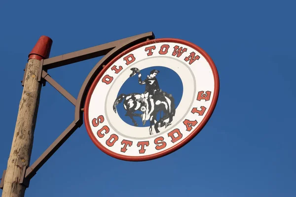 Old Town Scottsdale Teken Verenigde Staten — Stockfoto