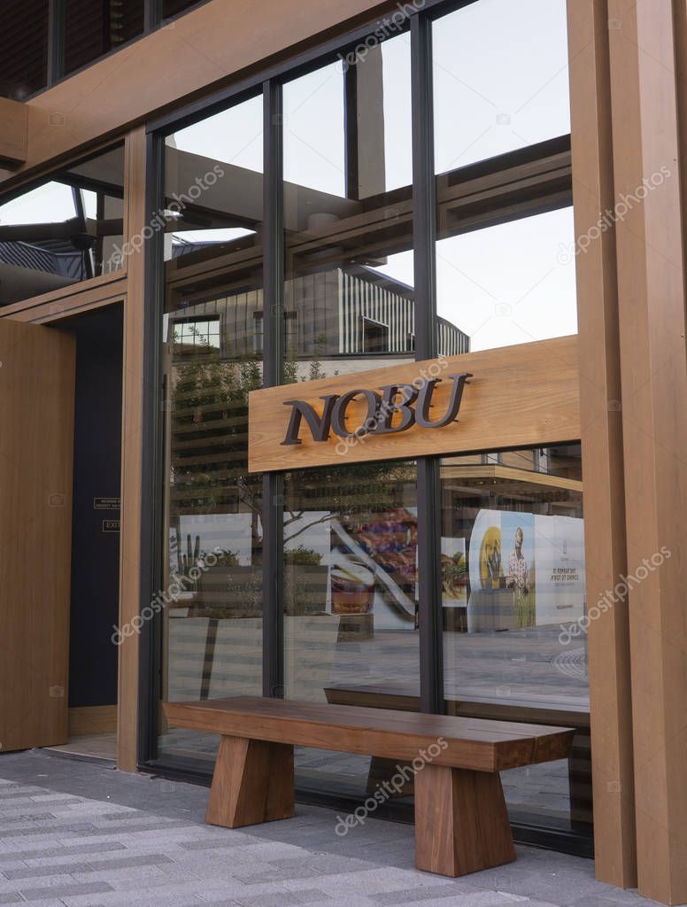 Scottsdale,Az/USA-1.30.20:  Nobu, the Japanese restaurant has opened in Az as part of the Scottsdale Fashion Square luxury wing expansion.