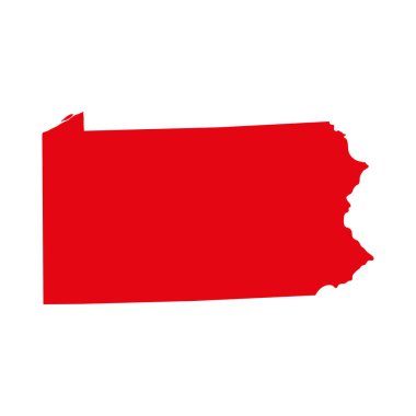 ABD'nin pennsylvania eyalet Haritası 