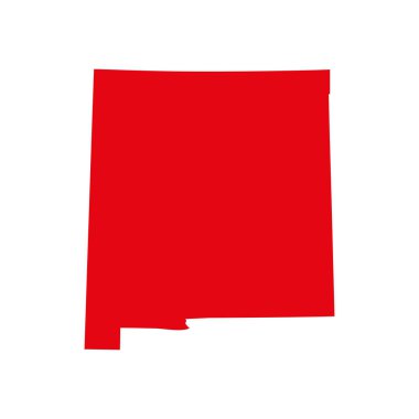 ABD'nin New Mexico eyaleti vektör Haritası