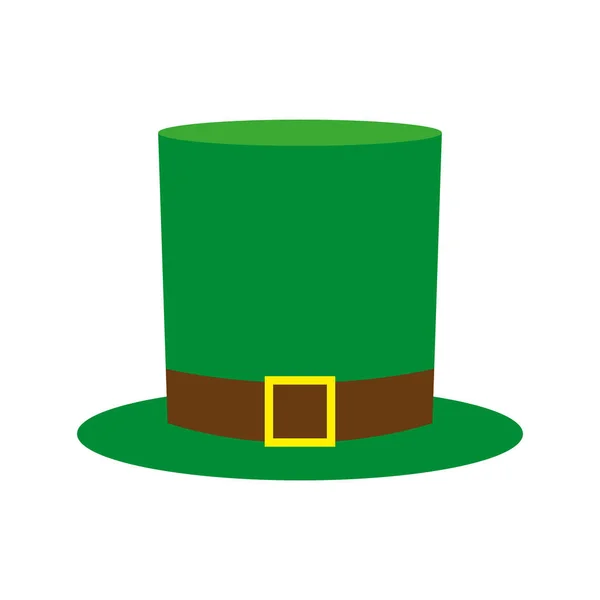 Chapeau cylindre feuille de lutin pour St. Patrick — Image vectorielle