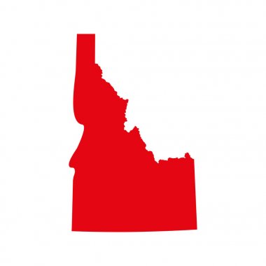 ABD'nin Idaho Eyalet Haritası 