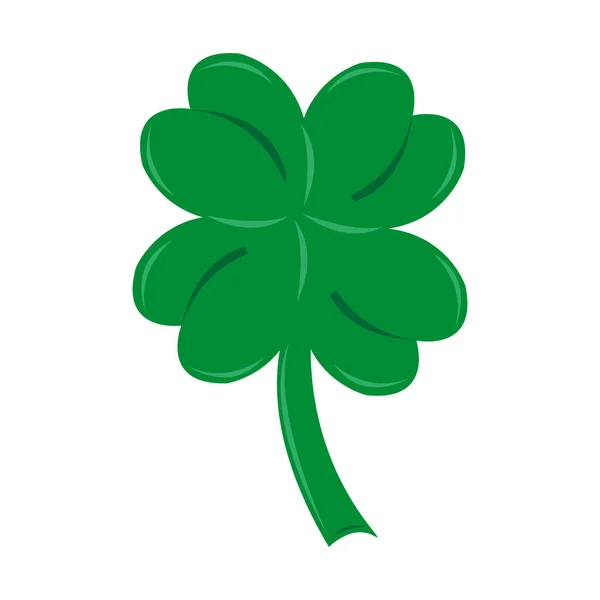 Le trèfle à quatre feuilles le jour de la Saint-Patricks — Image vectorielle
