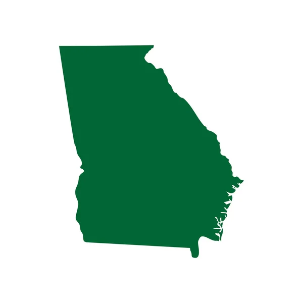 Carte de l'État américain de Géorgie — Image vectorielle