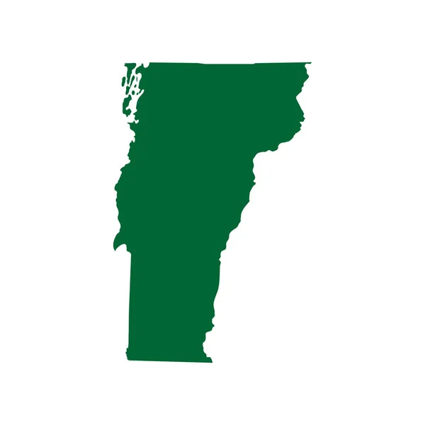 Mapa del estado de Vermont — Archivo Imágenes Vectoriales