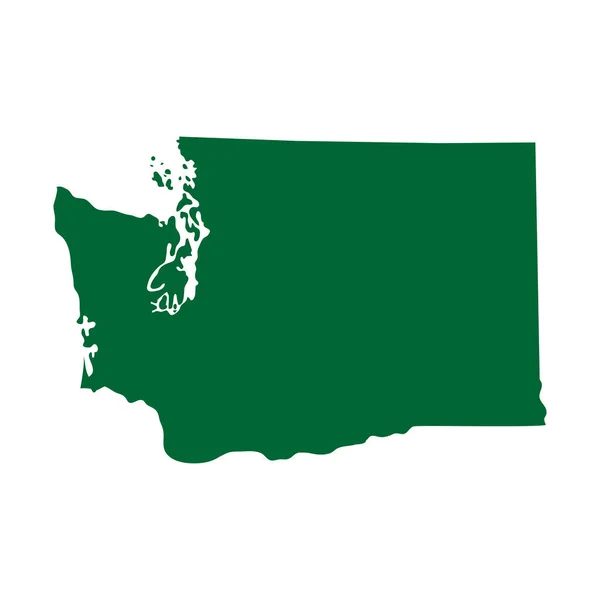 Mapa del estado de Washington — Vector de stock