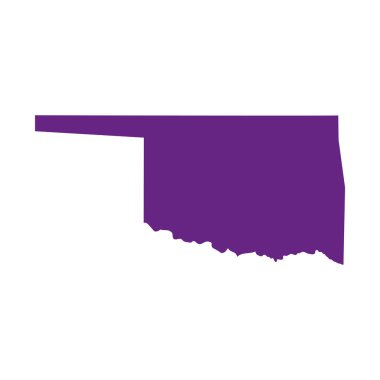 Mapa z USA, w stanie oklahoma