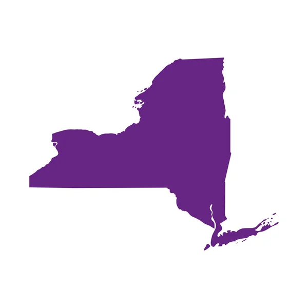 Карта з США штату Нью-Йорк — стоковий вектор