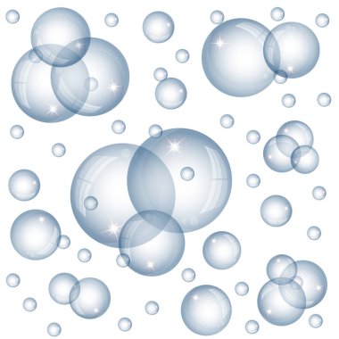 beyaz zemin üzerinde kabarcıklar