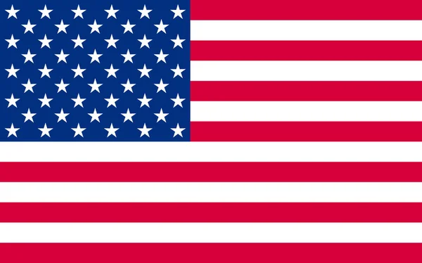 Bandera política nacional oficial de EE.UU. — Vector de stock