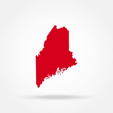 ABD devlet Maine vektör Haritası 