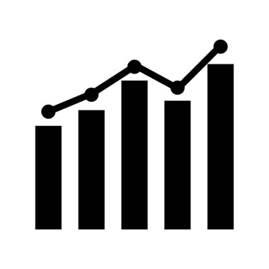 Büyüme grafik simgesini bar