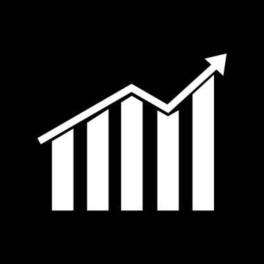 Büyüme grafik simgesini bar