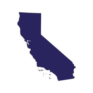 ABD'nin california eyaletinde Haritası 