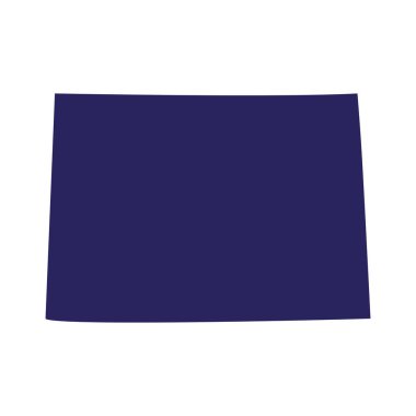 ABD'nin Colorado eyaleti üzerinde harita vektör