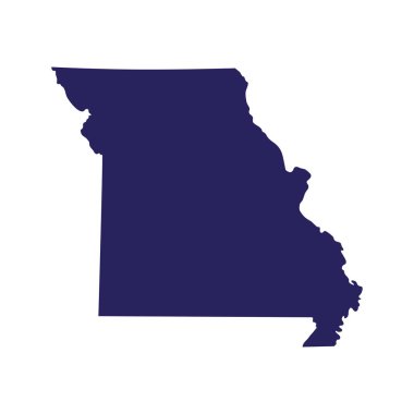 ABD'nin Missouri Devlet vektör çizim Haritası