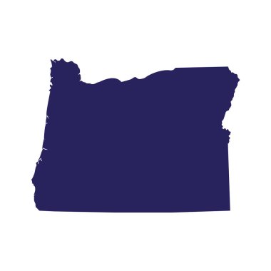 map of the U.S. state of Oregon  clipart
