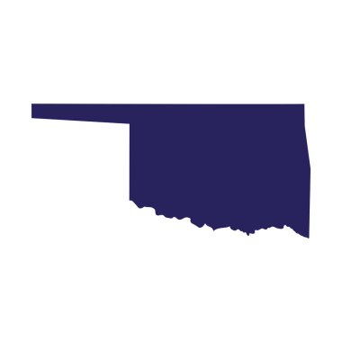 Mapa z USA, w stanie oklahoma
