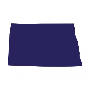 harita U.S. Devlet Kuzey dakota 