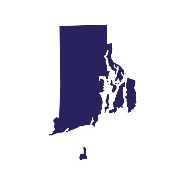 map of the U.S. state of Rhode Island 