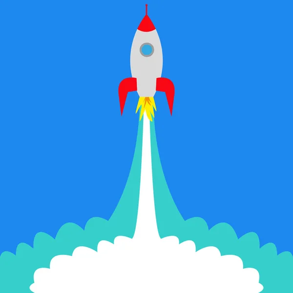 Start space rocket — Stock Vector