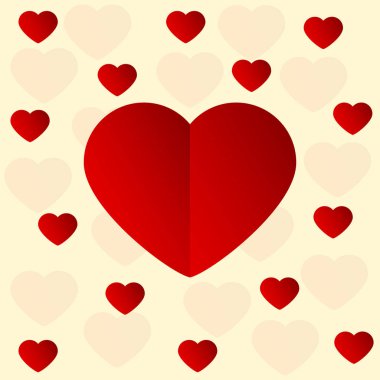 Sevgililer Günü tebrik kartı için pankart.