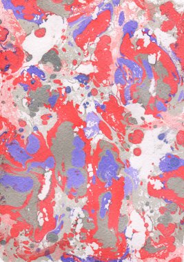 Kırmızı, mor, gri soyut el boyalı arka plan