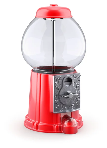 Vazio máquina goma vermelha — Fotografia de Stock