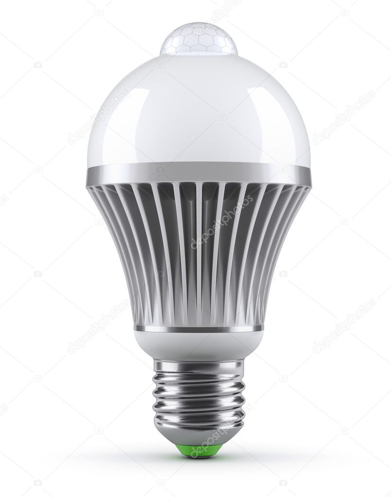 LED bulb with PIR motion sensor (detector) 