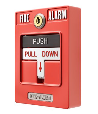 Yangın alarm geçiş ile itmek bir çekme düğmesi 