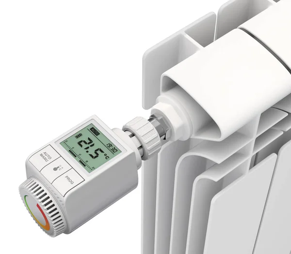 Valvola termostatica digitale — Foto Stock