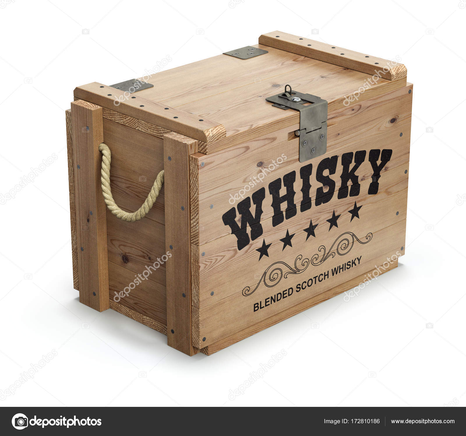 Whisky Wooden Crate - 3D illustration Stock Photo by ©mipan 172810186
