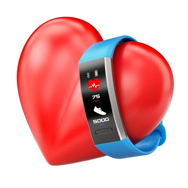 Fitness Tracker Heart Icon Illustration — Stock Photo, Image