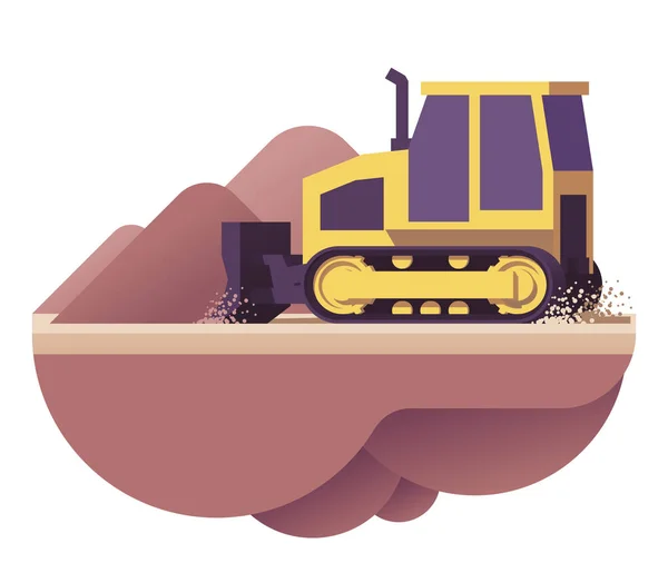 Vektor bulldozer icon — Stock vektor